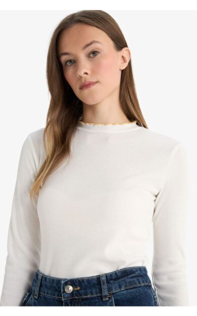 Fitilli Kaşkorse Uzun Kollu Tunik