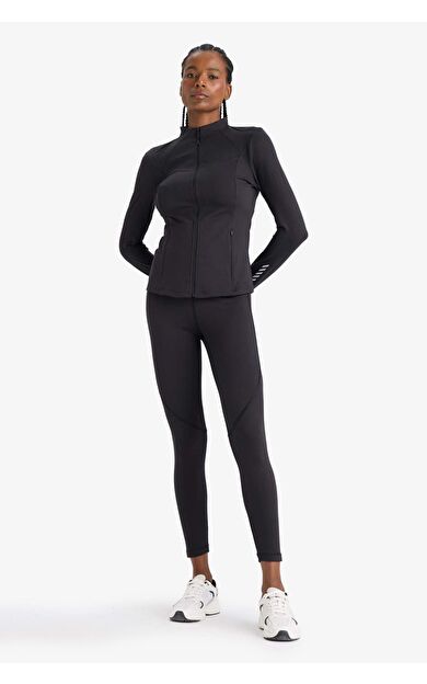 DeFactoFit Toparlayıcı Yüksek Bel Soft Touch Premium Sporcu Tayt E9677AX25AUBK81