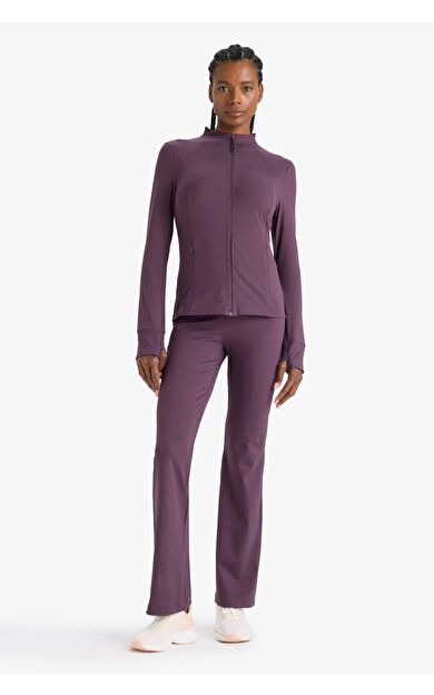 DeFacto DeFactoFit Flare Fit İspanyol Paça Soft Touch Premium Sporcu Pantolon E9679AX25AUBR457