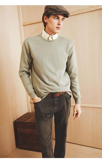 Regular Fit Bisiklet Yaka Uzun Kollu Body E9688AX25AUKH465