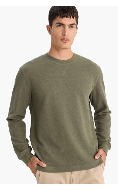 Regular Fıt Bisiklet Yaka Sweatshirt