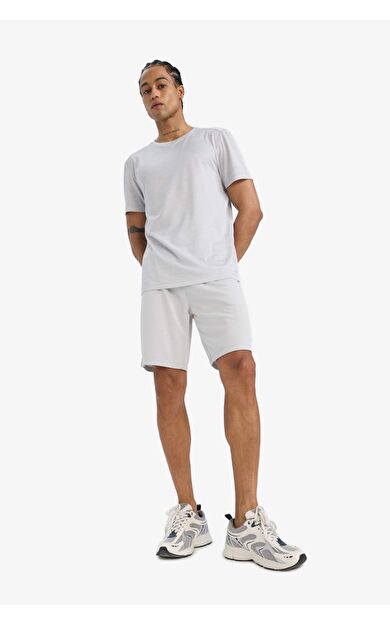 DeFacto DeFactoFit Standart Fit Sporcu Kısa Paça Şort E9753AX25AUGR184