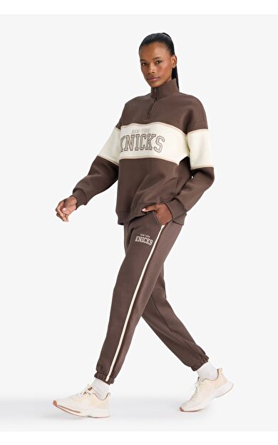 DeFacto DeFactoFit NBA New York Knicks Cepli Jogger Paça Standart Boy Pantolon