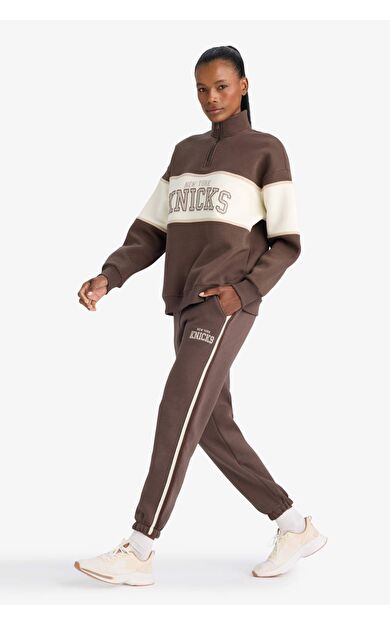 DeFacto DeFactoFit NBA New York Knicks Cepli Jogger Paça Standart Boy Pantolon