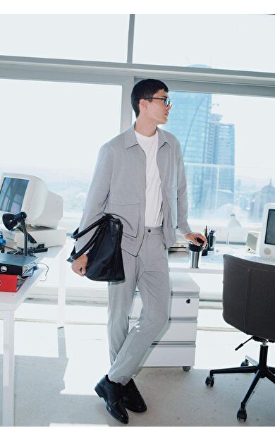 DeFacto Tailored Regular Fit Kısa Paça Pantolon E9814AX25AUGR377