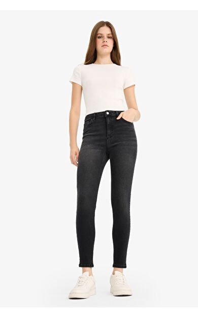 DeFacto Skinny Fit Yüksek Bel Bilek Boy Jean Pantolon E9820AX25AUNM40
