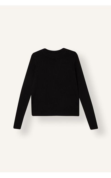 DeFacto Fitted Bisiklet Yaka Triko Basic Kazak Kız Çocuk