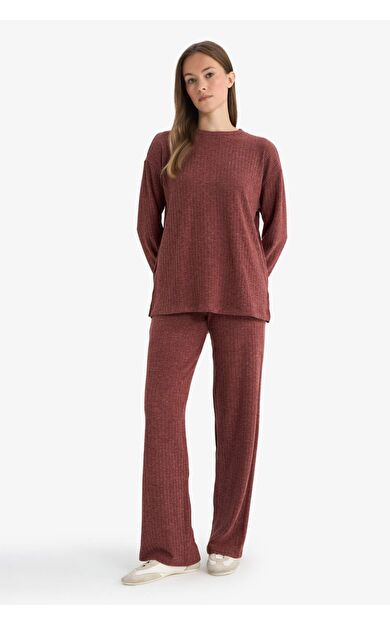 Straight Fit Düz Paça Selanik Kumaş Pantolon