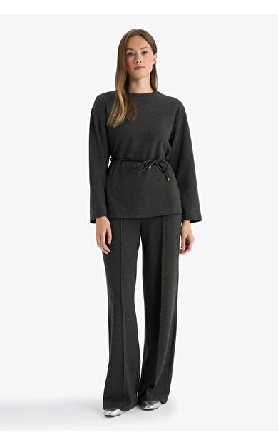 Wide Leg Düz Paça Pantolon