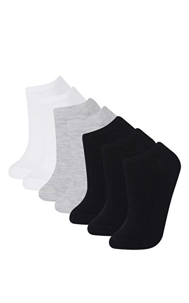 DeFacto Kadın 7'li Pamuklu Patik Çorap E9985AXNSKR1