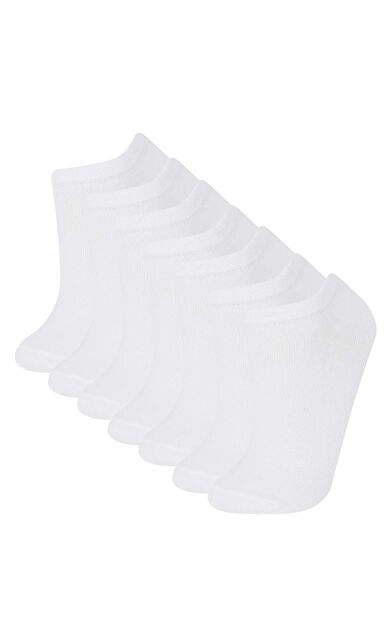 DeFacto Kadın 7'li Pamuklu Patik Çorap E9985AXNSWT1