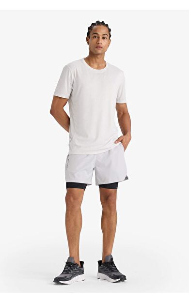 DeFactoFit Slim Fit Dar Kesim Sporcu İçi Taytlı Dokuma Şort