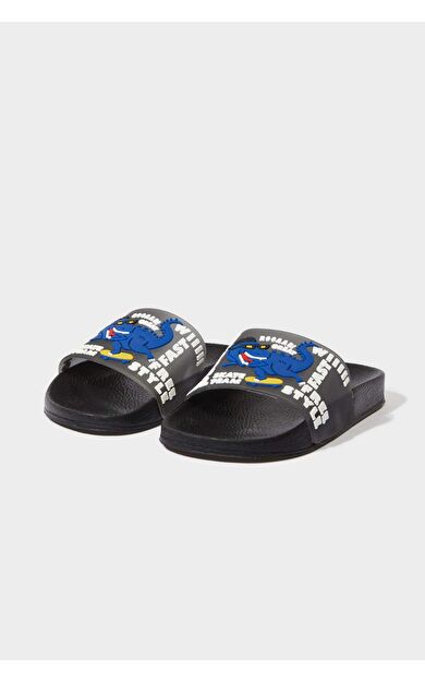 DeFacto Erkek Çocuk Desenli Yüksek Taban Terlik