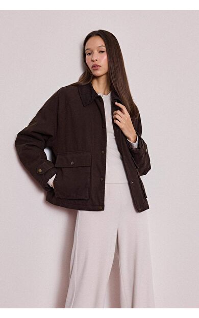 Regular Fit Polo Yaka Pamuklu Mont