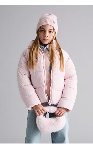 Kız Çocuk Su Geçirmez Fermuarlı Şişme Mont F0053A825AUPN26