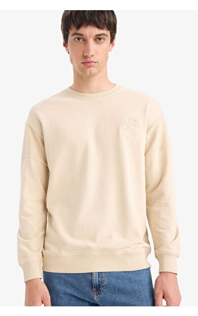 DeFacto Boxy Fit Bisiklet Yaka Sweatshirt F0118AX25AUBG359