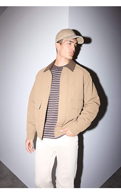 Regular Fit Gömlek Yaka İç Cepli Mont