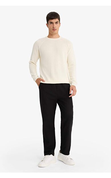 DeFacto Regular Fit Beli Bağcıklı Eşofman Altı F0309AX25AUBK81