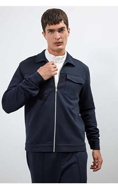 DeFacto Regular Fit Polo Yaka Gömlek Ceket F0336AX25AUNV91