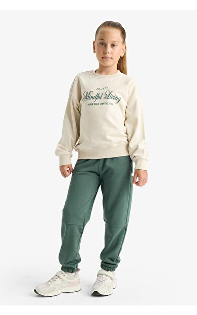 DeFacto Kız Çocuk Beli Lastikli Jogger Eşofman Altı F0389A825AUGN470