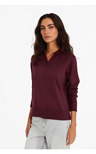 DeFacto Regular Fit Polo Yaka Kazak F0405AX25WNBR467