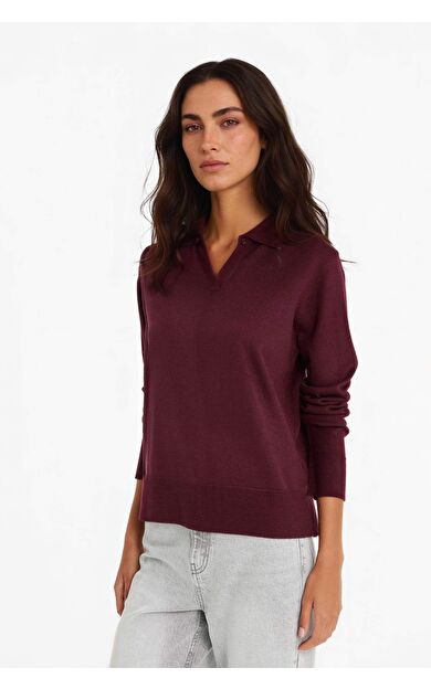 DeFacto Regular Fit Polo Yaka Kazak F0405AX25WNBR467