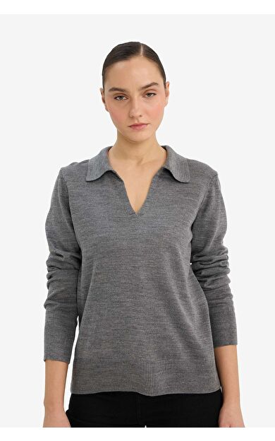 DeFacto Regular Fit Polo Yaka Kazak