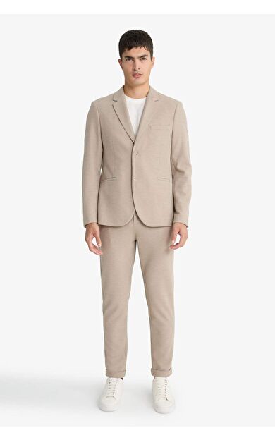 Jogger Fit Kısa Paça Penye Pantolon F0407AX25AUBG773