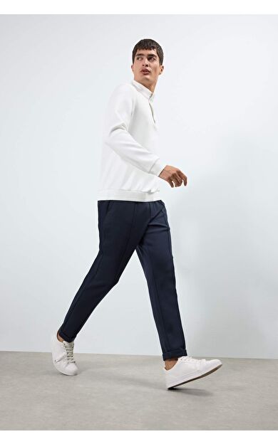 Jogger Fit Düz Paça Skuba Dalgıç Kumaş Pantolon