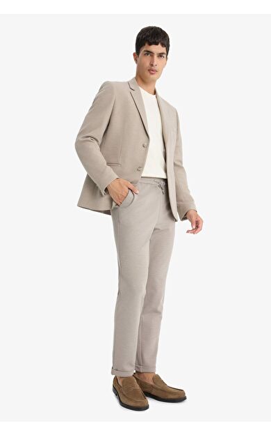 Jogger Fit Kısa Paça Penye Pantolon F0412AX25WNBG773