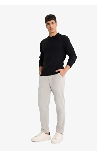 Jogger Fit Düz Paça Penye Pantolon