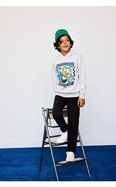 Erkek Çocuk Straight Fit Düz Paça Jean Pantolon F0454A825AUNM40