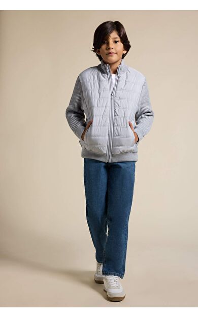 Erkek Çocuk Straight Fit Düz Paça Jean Pantolon F0455A825AUNM28