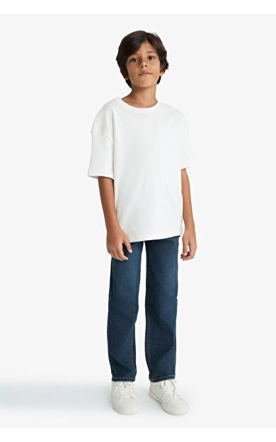 DeFacto Erkek Çocuk Straight Fit Düz Paça Jean Pantolon F0455A825AUNM41