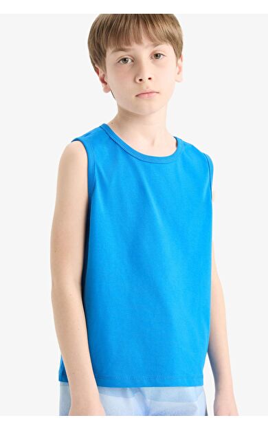 DeFacto Erkek Çocuk Bisiklet Yaka Atlet F0693A825HSBE64