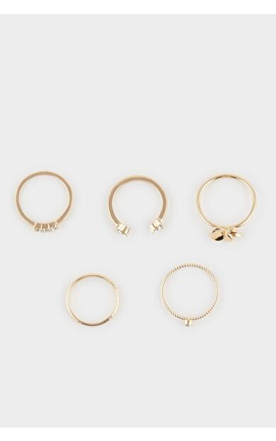 DeFacto Kadın 5'li Gold Yüzük