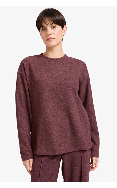 DeFacto Relax Fit Bisiklet Yaka Sweatshirt F1013AX25AUBR93