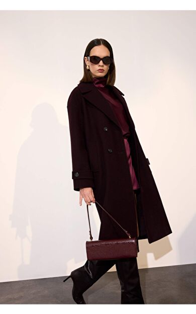 Regular Fit Kaşe Kaban