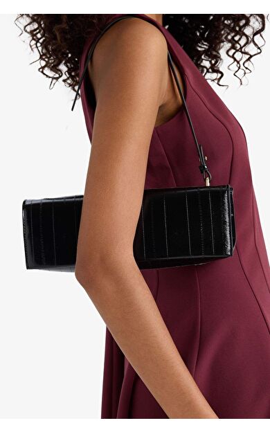 Kadın Suni Deri Baget Çanta F1240AXNSBK27