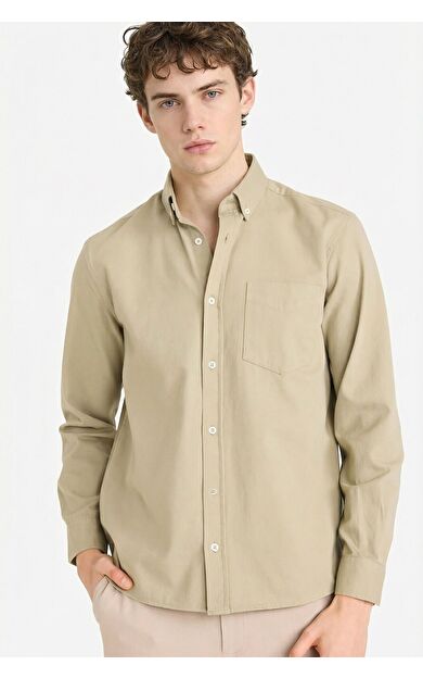 DeFacto Regular Fit Gabardin Gömlek