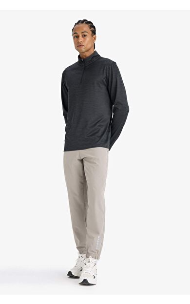 DeFactoFit Slim Fit Dar Kesim Fermuar Cepli Dokuma Sporcu Jogger