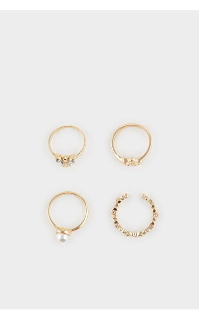 DeFacto Kadın 4'lü Gold Yüzük