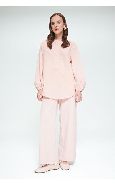 DeFacto Wide Leg Keten Karışımlı Pantolon F1345AX25SMPN437