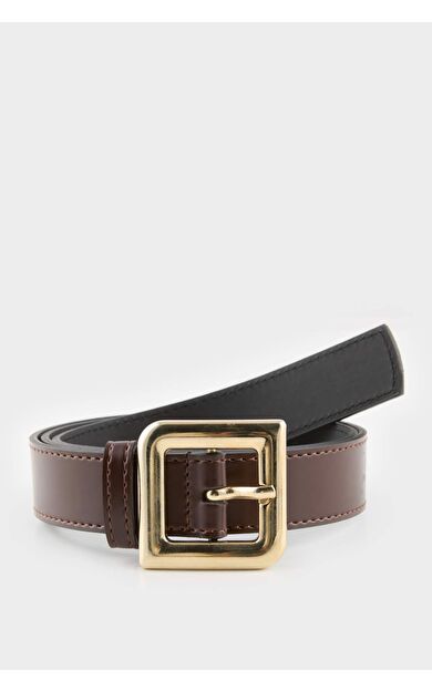 Kadın Suni Deri Jean Kemeri