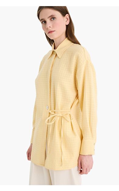 Relax Fit Müslin Uzun Kollu Tunik