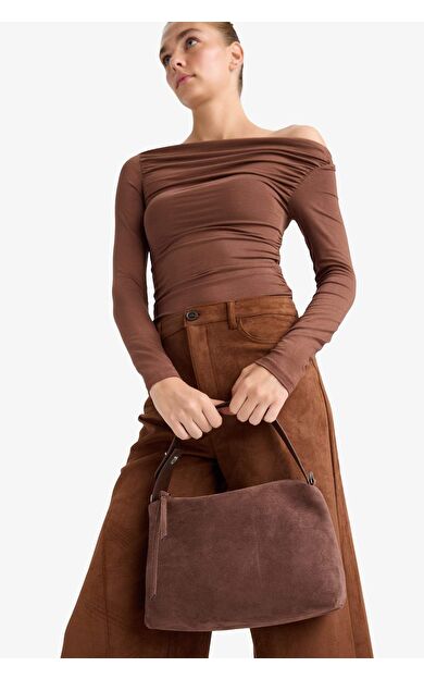 Kadın Süet Çapraz Çanta F1559AXNSBN66