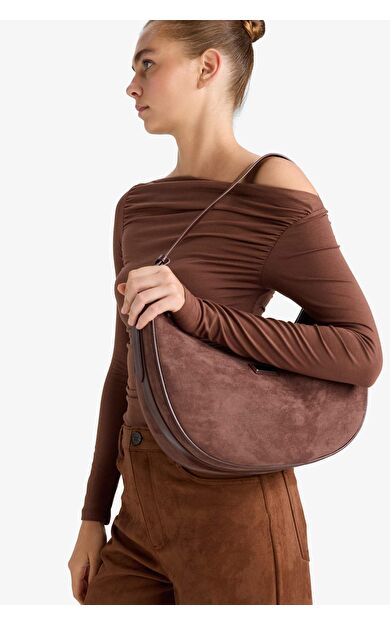 DeFacto Kadın Süet Çapraz Çanta