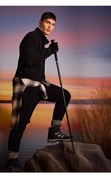 Regular Fit Kargo Cepli Polar Pantolon