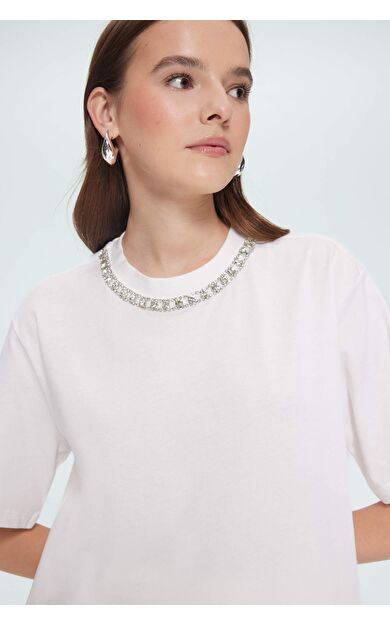 DeFacto Regular Fit Bisiklet Yaka Kısa Kollu Tunik F1801AX25SMER85