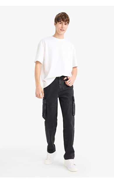 Relax Fıt Düz Paça Jean Pantolon